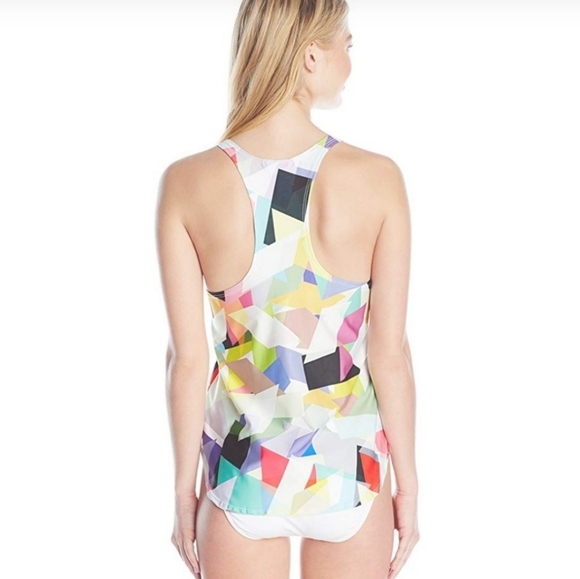 Pilyq Geo Catalina Tank Cover-Up Tankini Top NWT - Picture 2 of 8